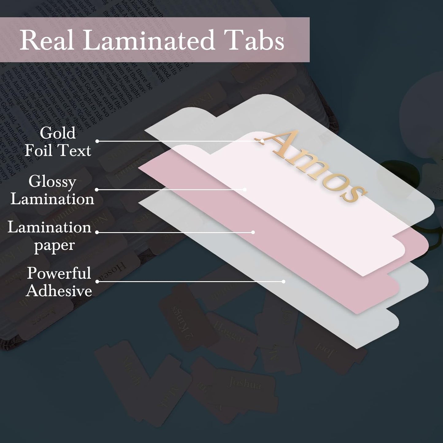 Elegant Pink Bible Tabs