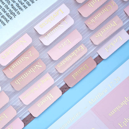 Elegant Pink Bible Tabs