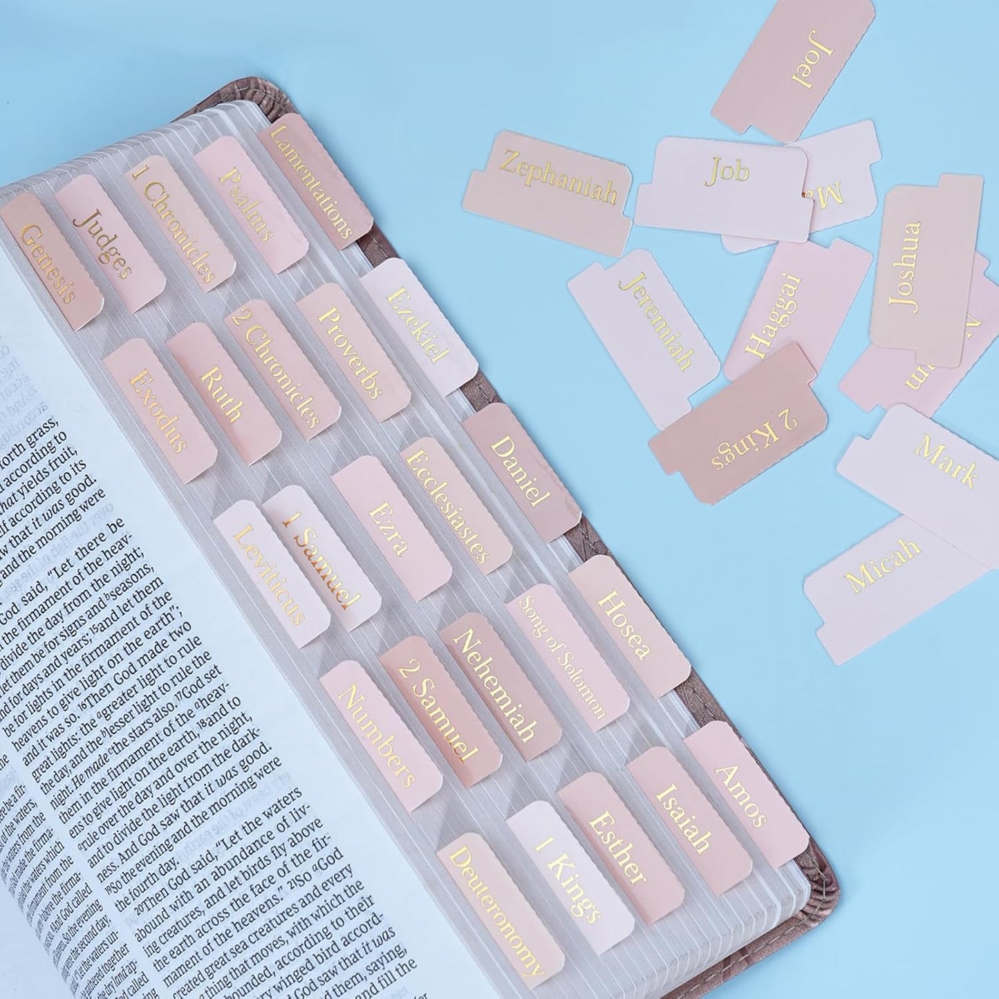 Elegant Pink Bible Tabs