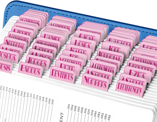 Art Deco Rose Bible Tabs – Large Print, Durable & Water-Resistant (80 Tabs)