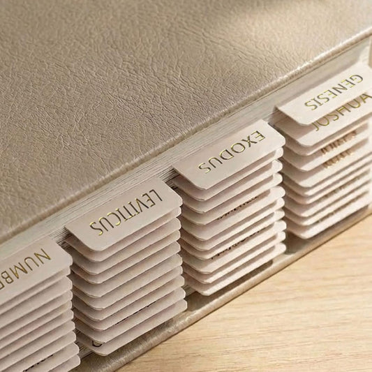 Bible Study Tabs – 75 Gold Foil Laminated Index