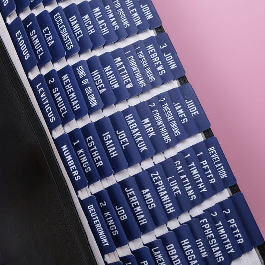 UPAFEXXI-Laminated Bible Tabs, Bible Tabs for Women and Men, Large Print, Repositionable, 80 Chapter Labels