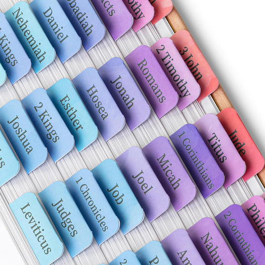 Mr. Pen Bible Tabs – 75 Dusty Lilac Laminated Index Tabs