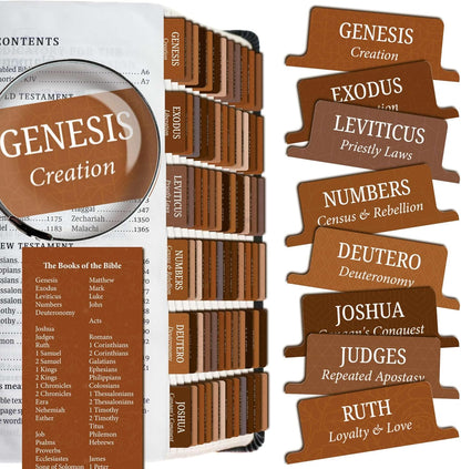 Premium Bible Tabs Tear Resistant – Laminated, Easy Apply, Old & New Testament