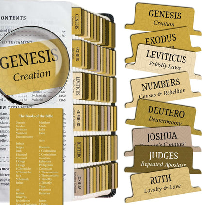 Premium Bible Tabs Tear Resistant – Laminated, Easy Apply, Old & New Testament